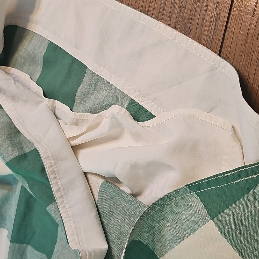 Maeve by Anthropologie Sun Dress Green & White Gingham Checks, Size 14, NWT! - Picture 17 of 17
